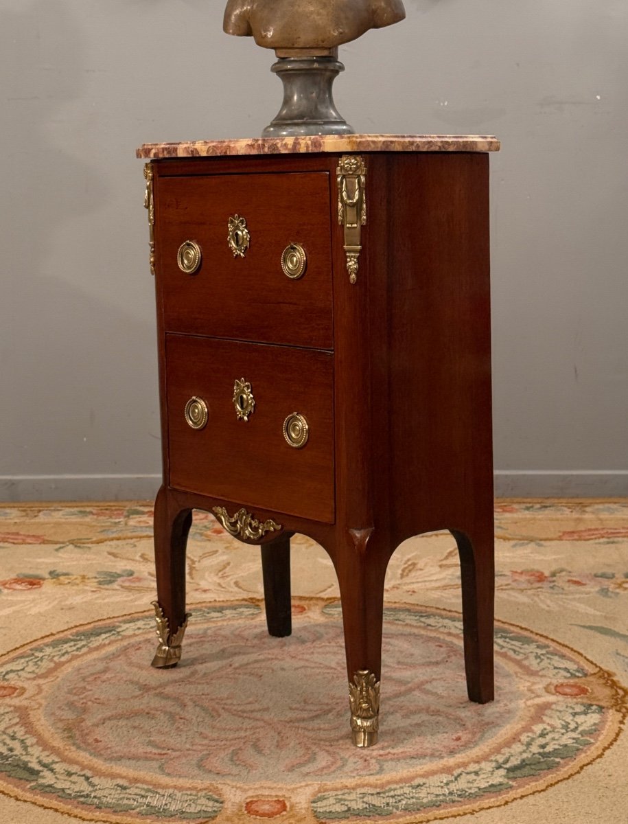 Small Transitional Period Chest Of Drawers, Circa 1760-photo-5