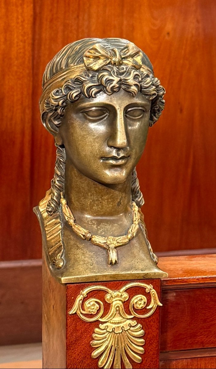 Jacob, Important Lit d'Epoque Empire Retour d'Egypte Vers 1810-photo-3