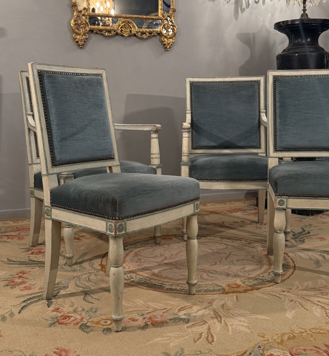 Jean-pierre Louis, Salon Furniture Stamped Imperial Provenance, Empire Period, Circa 1810-photo-4