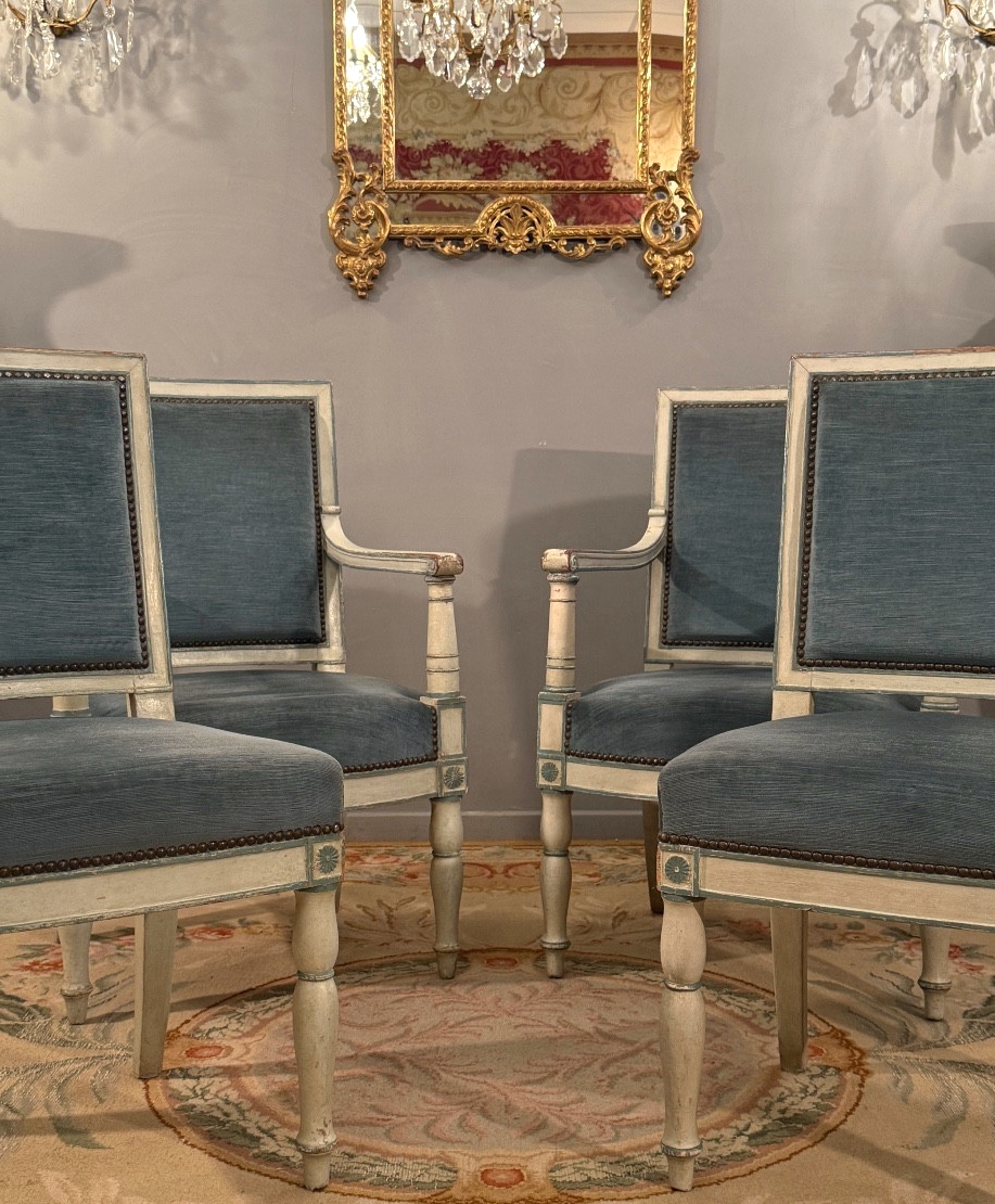 Jean-pierre Louis, Salon Furniture Stamped Imperial Provenance, Empire Period, Circa 1810