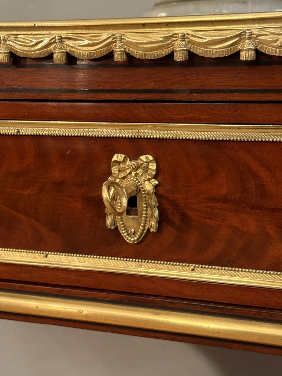 Jean Antoine Bruns, Louis XVI Stamped Mahogany Console, Circa 1780-photo-1