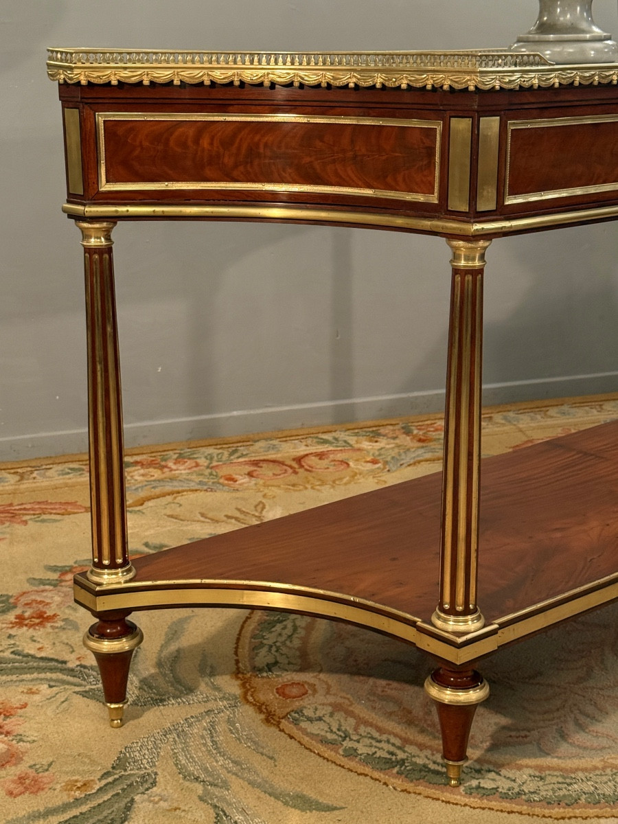 Jean Antoine Bruns, Louis XVI Stamped Mahogany Console, Circa 1780-photo-5