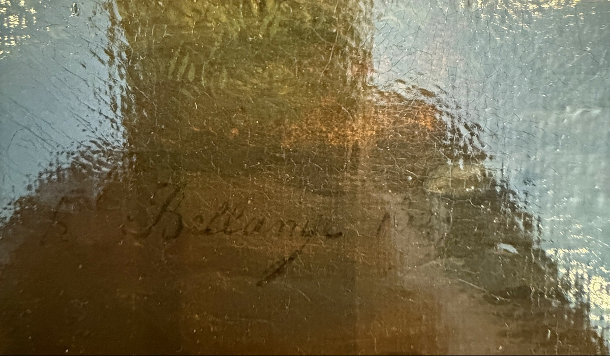 Joseph Louis Hippolyte BELLANGE, Huile sur Toile Grenadier Signée (1800 -1866)-photo-3