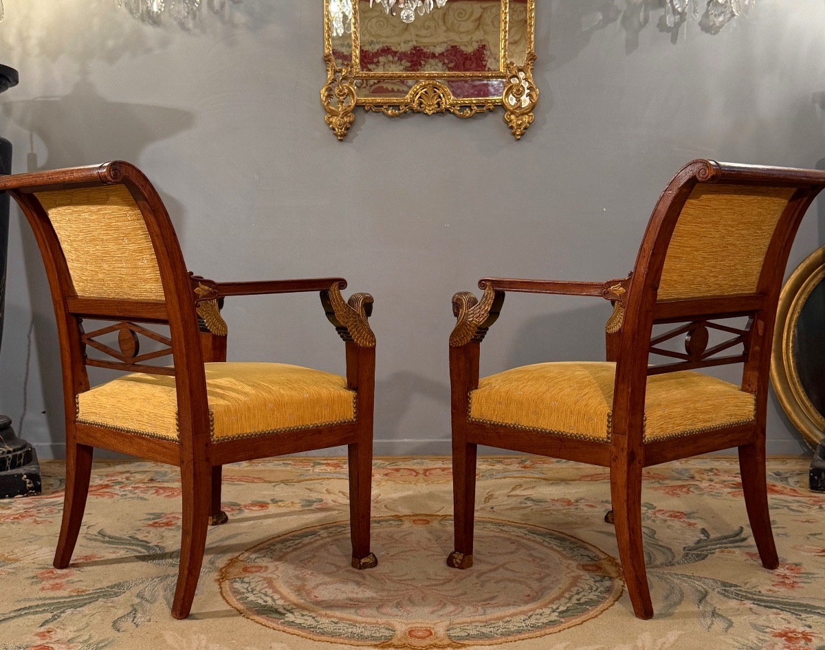 Jacob  Frères, Mobilier de Salon Estampillé d'Epoque Consulat (1796 - 1803)-photo-3