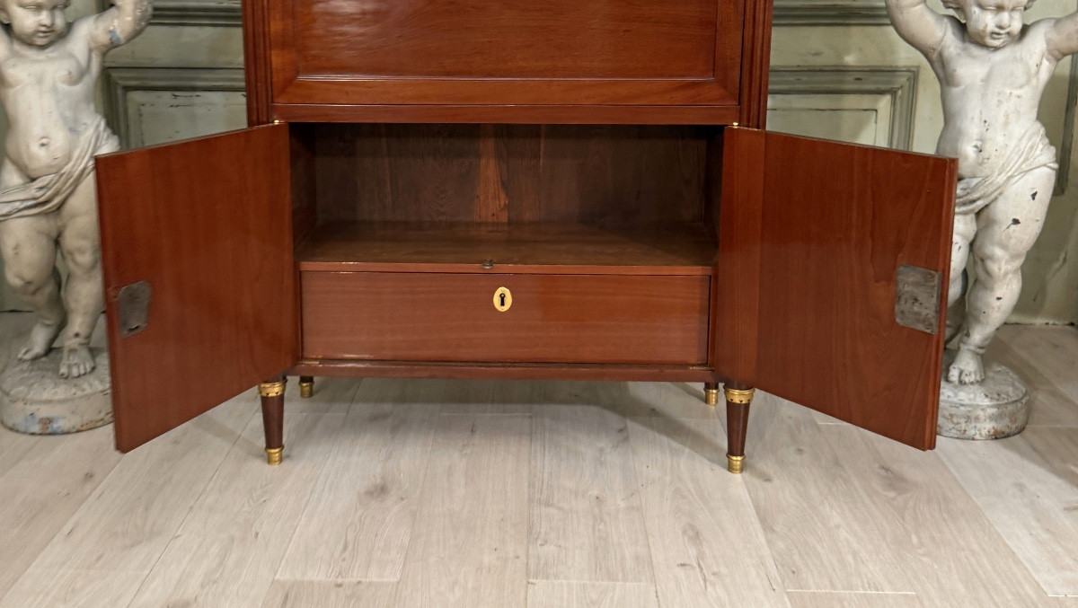 Conrad Mauter, Louis XVI Stamped Mahogany Secretary, Circa 1780-photo-1