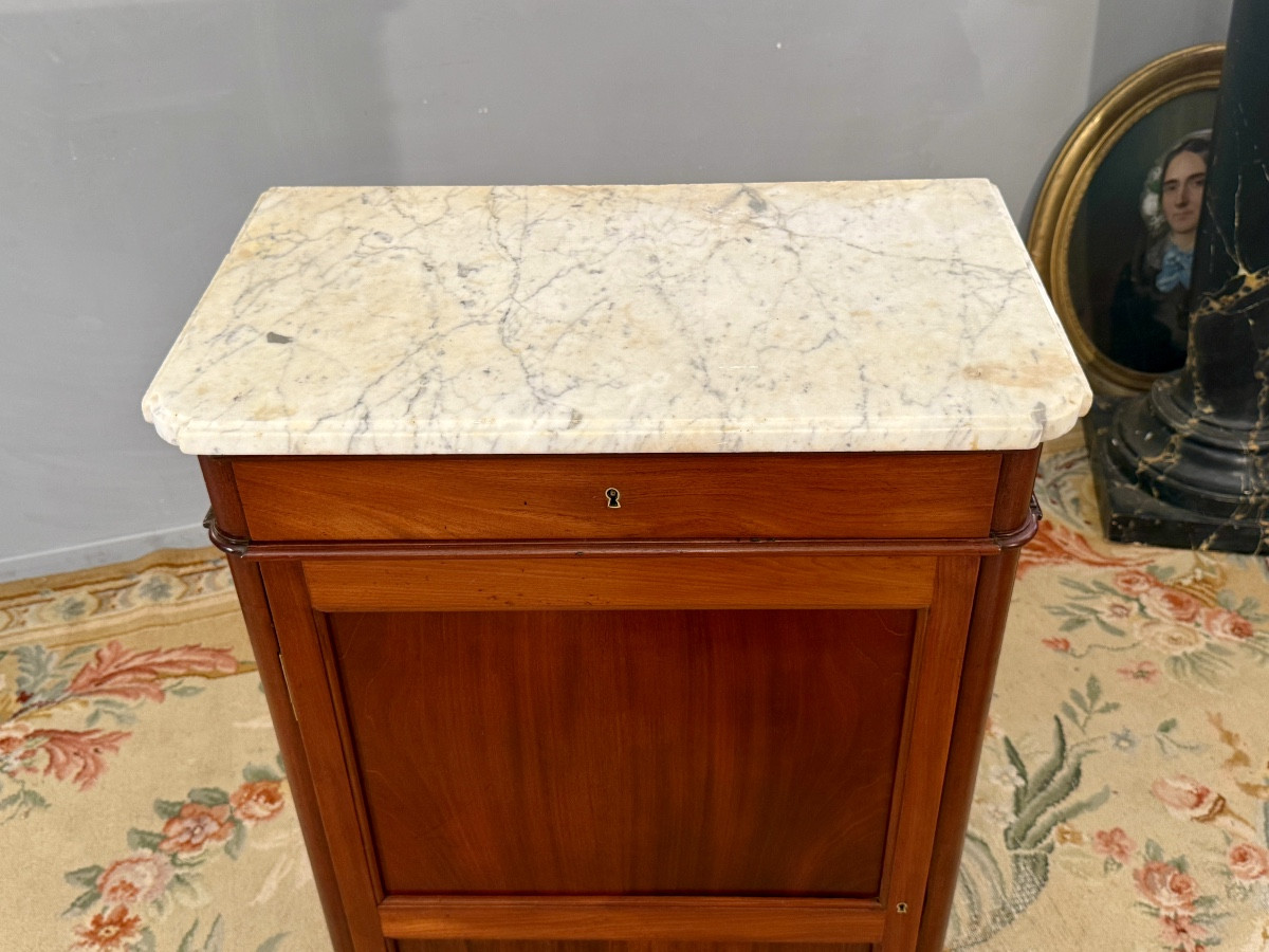 Jean - François LELEU, Cabinet en Acajou Massif Estampillé d'Epoque Louis XVI, Vers 1770-photo-3