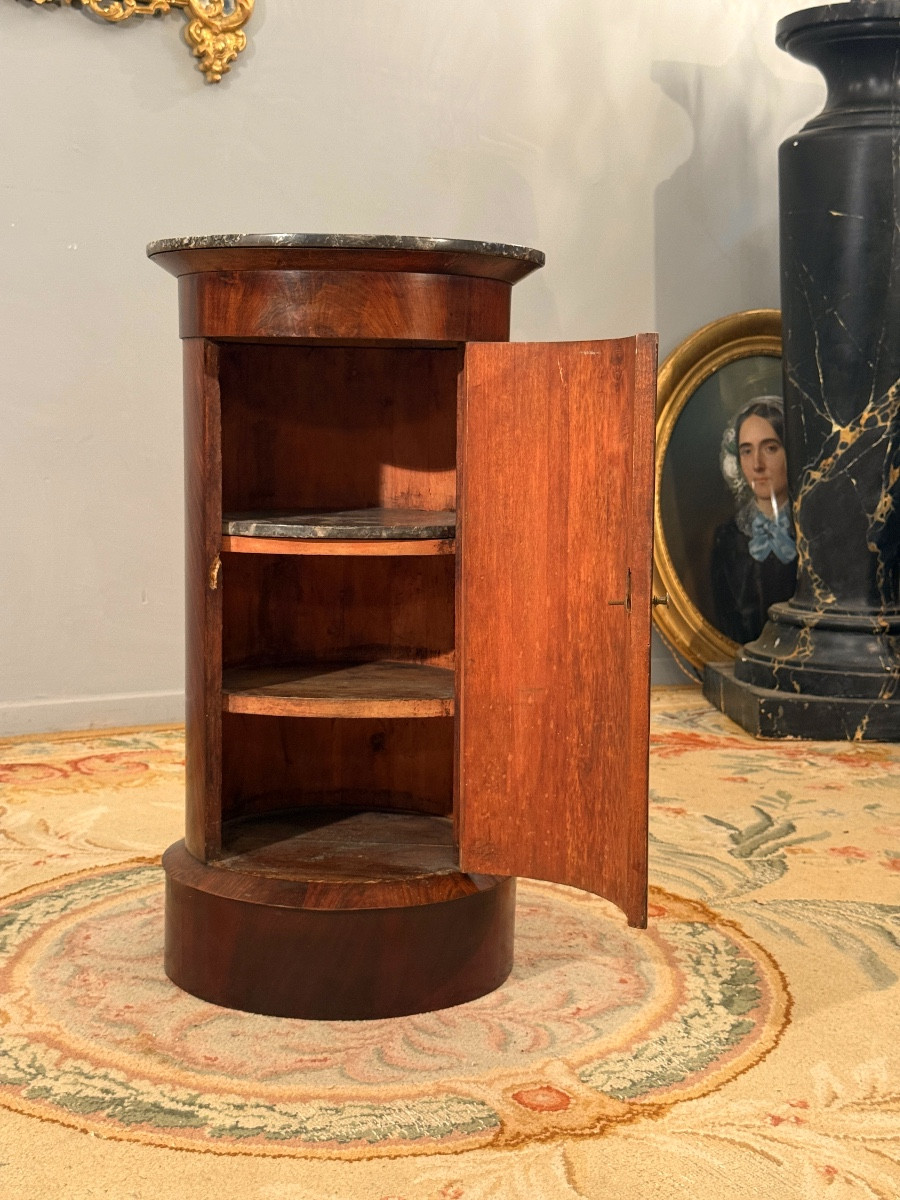 Empire Period Flamed Mahogany Somno, Circa 1810-photo-3