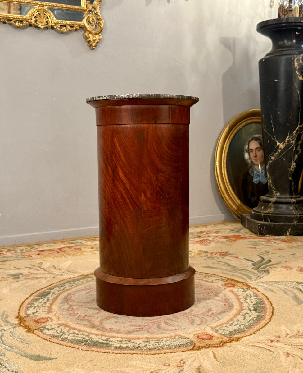 Empire Period Flamed Mahogany Somno, Circa 1810-photo-4
