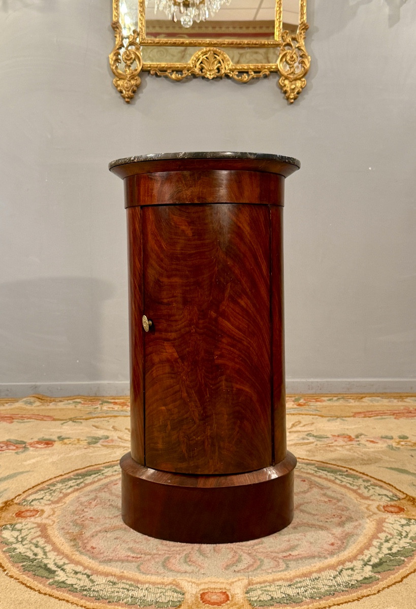Empire Period Flamed Mahogany Somno, Circa 1810-photo-2