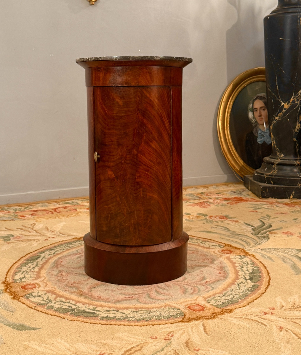 Empire Period Flamed Mahogany Somno, Circa 1810-photo-3