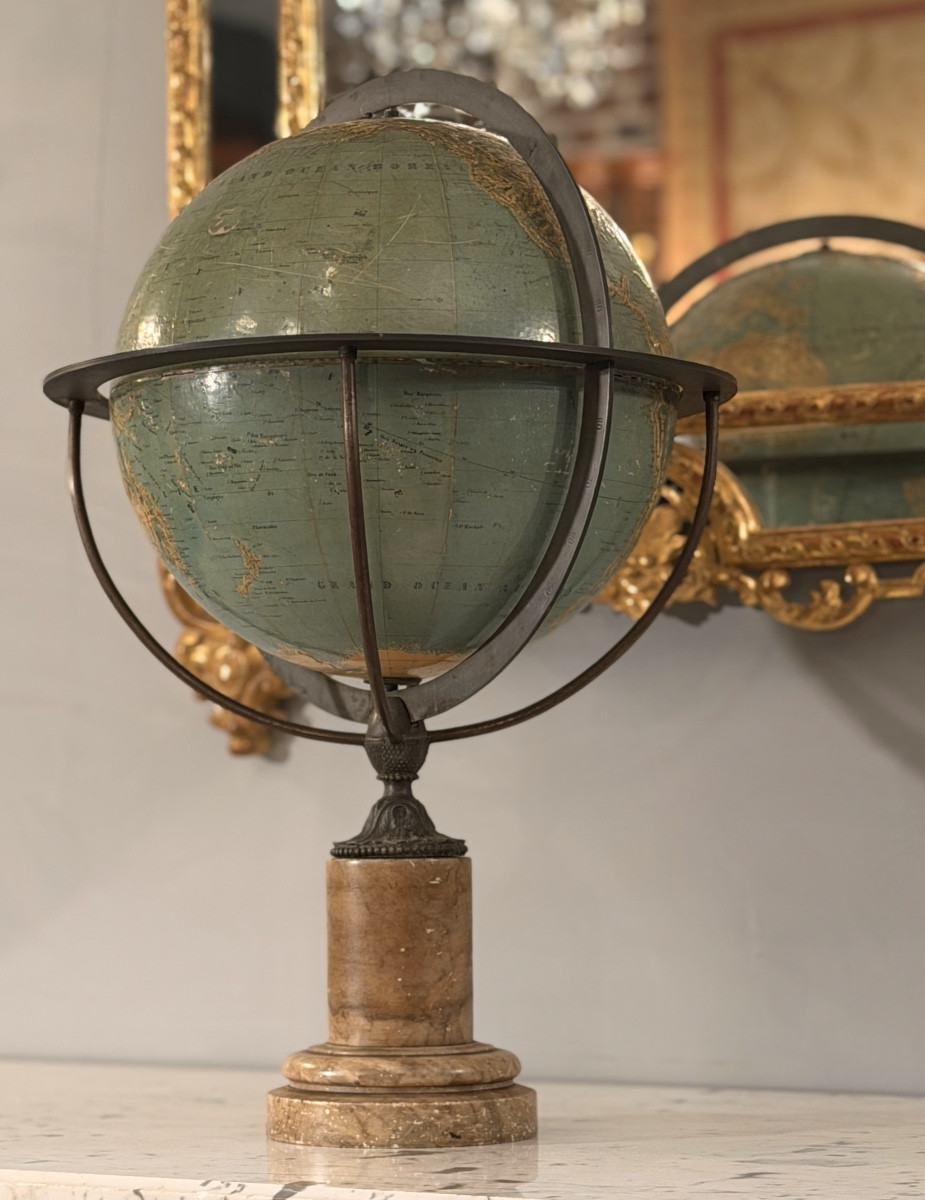 Thury & Belnet, Relief Globe, Second Empire Period, Circa 1860-photo-4