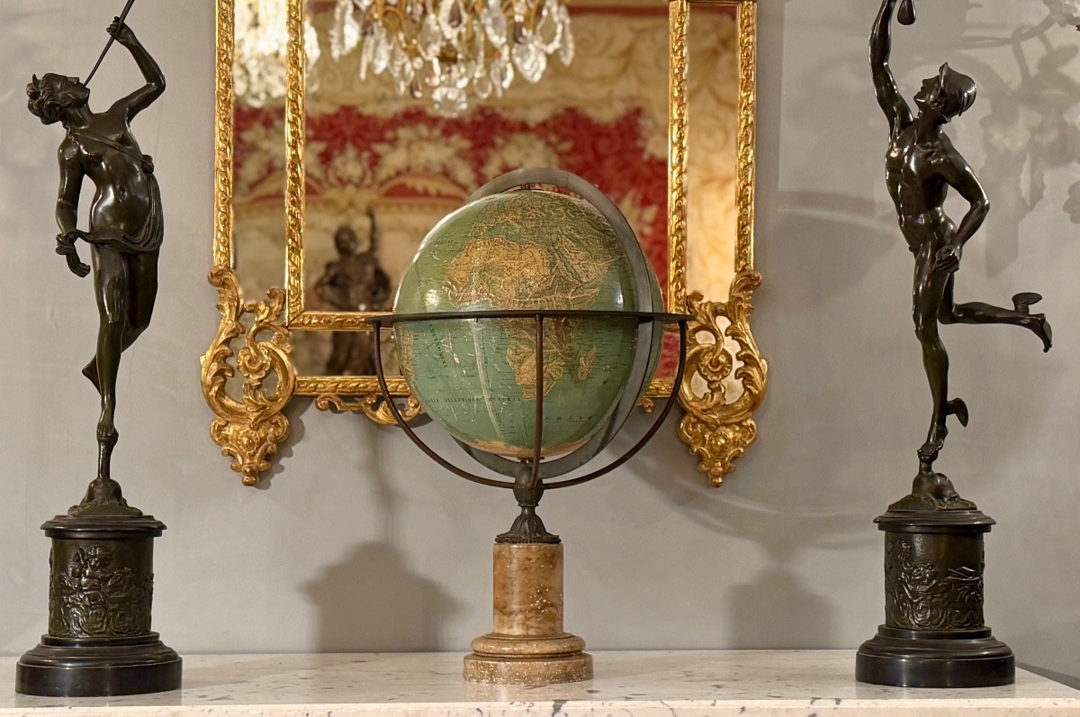Thury & Belnet, Relief Globe, Second Empire Period, Circa 1860