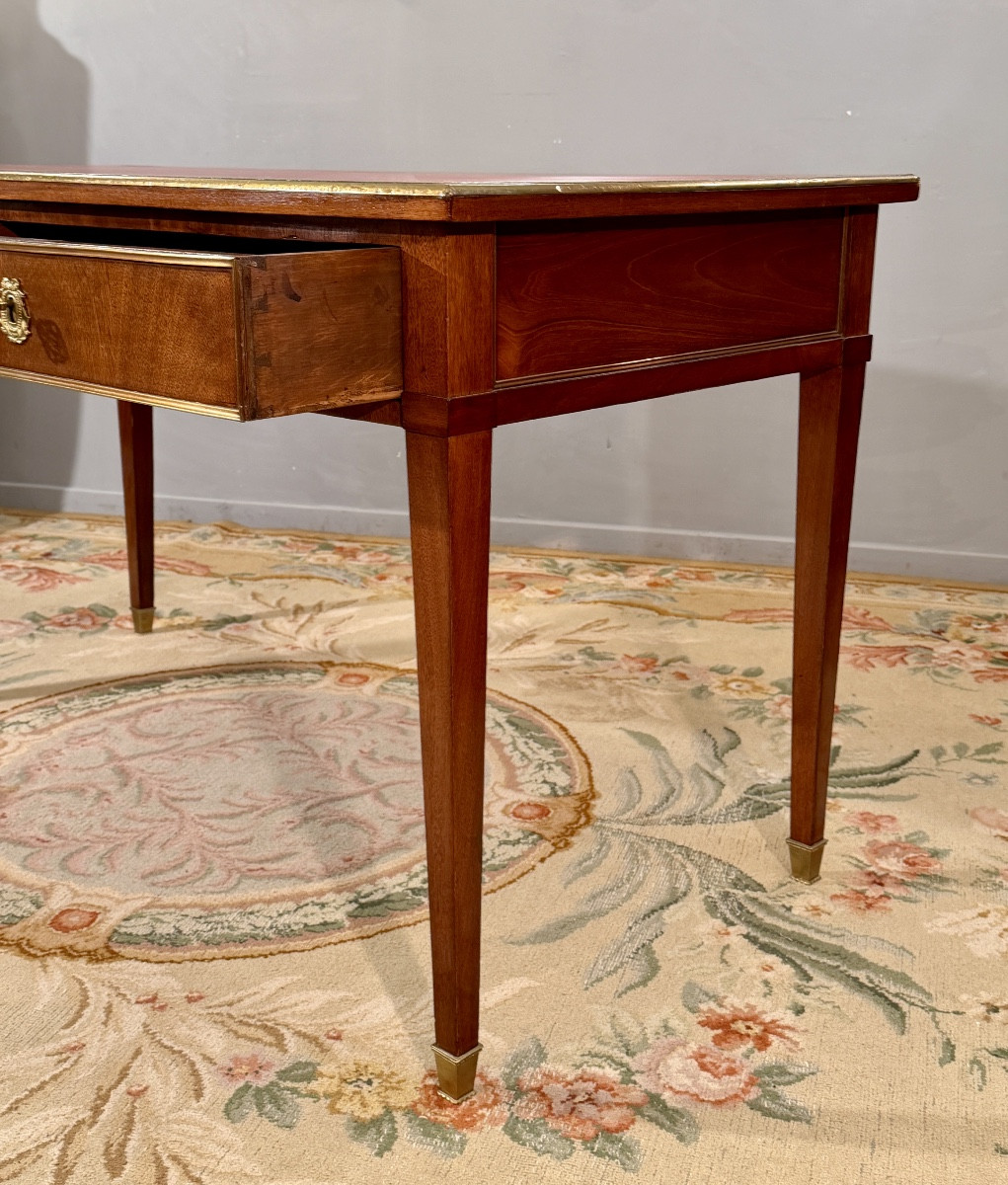 Bureau Plat en Acajou d'Epoque Directoire Vers 1790-photo-6