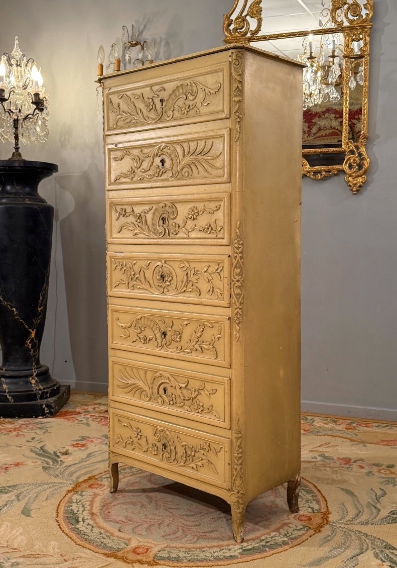 CRIARD Antoine-Mathieu, Semainier Estampillé d'Epoque Transition Louis XV louis XVI Vers 1760