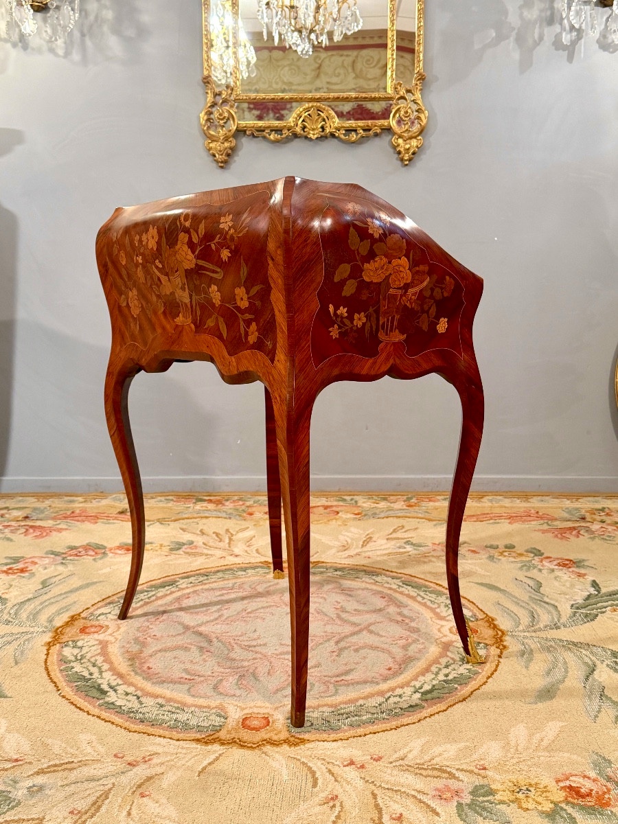 Petit Bureau de Dame de Style Louis XV Epoque Napoléon III-photo-1