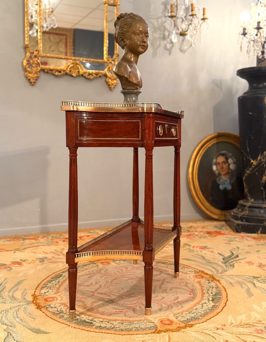 Console en Acajou d'Epoque Louis XVI, Vers 1780-photo-2