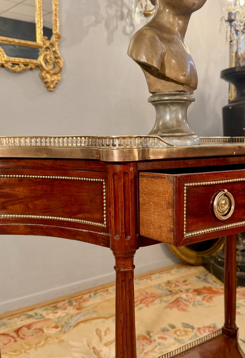 Console en Acajou d'Epoque Louis XVI, Vers 1780-photo-5