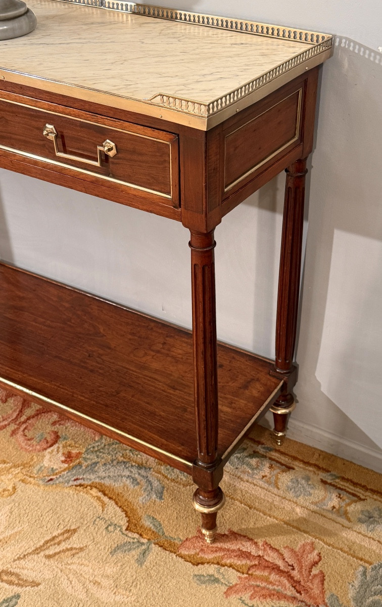 Console en Acajou d'Epoque Louis XVI, Vers 1780-photo-4