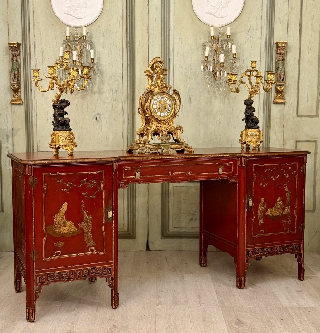 Enfilade en Bois Laqué, Chine, Epoque XIXème