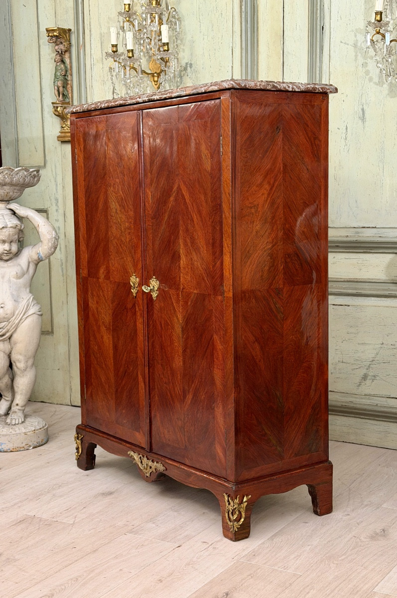 Petite Armoire, Meuble à Hauteur d'Appui d'Epoque Régence, Vers 1720.-photo-4
