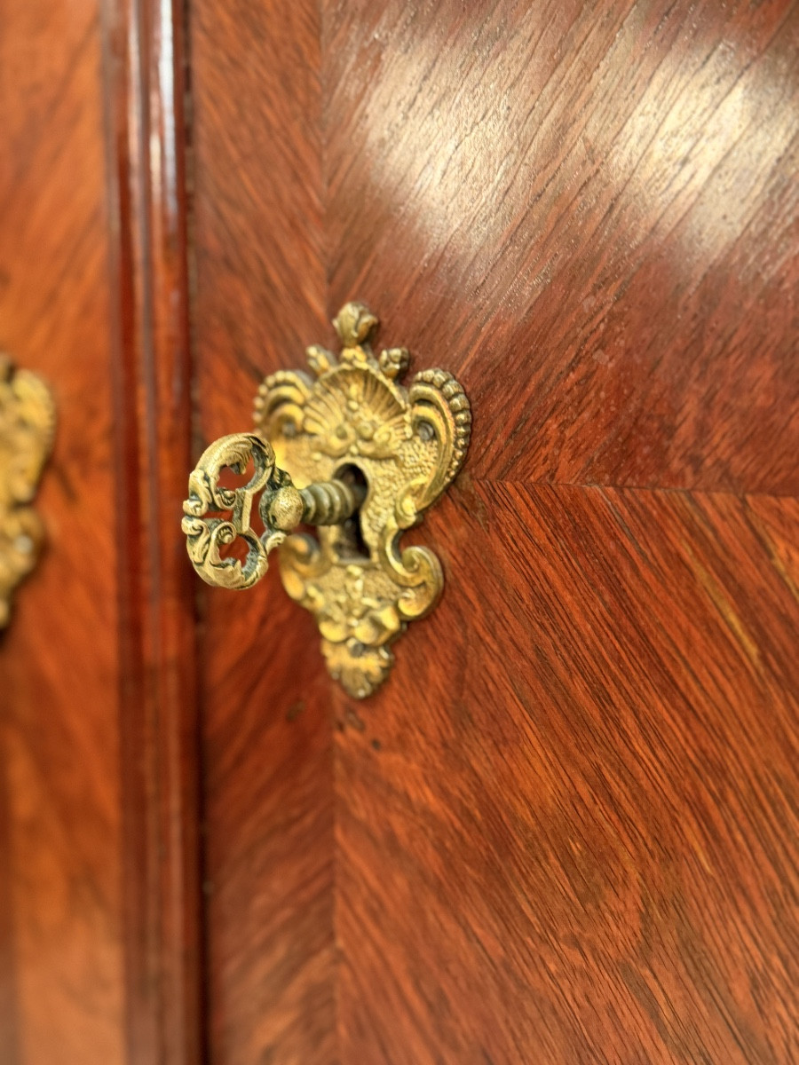 Petite Armoire, Meuble à Hauteur d'Appui d'Epoque Régence, Vers 1720.-photo-3