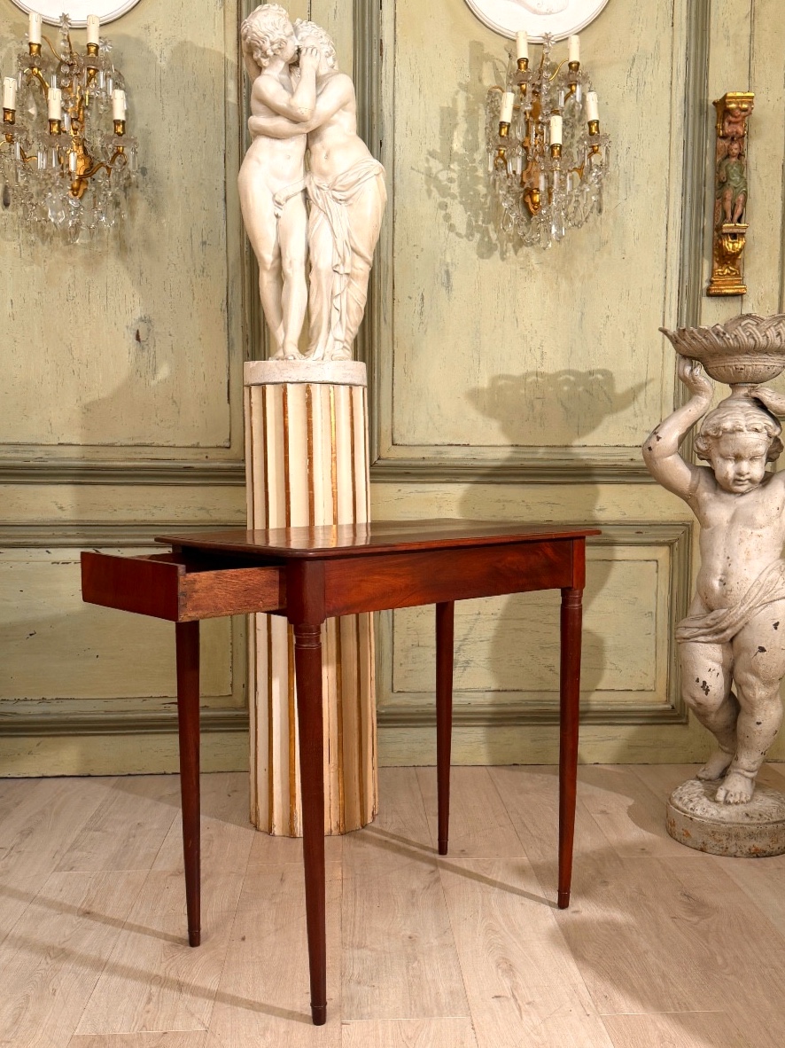 Conrad Mauter, Table à Ecrire en Acajou d'Epoque Louis XVI, vers 1780