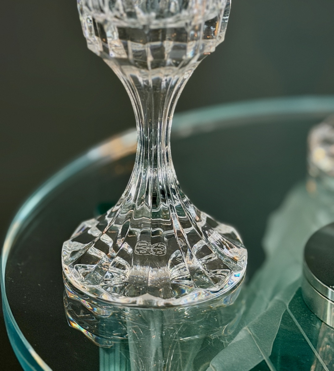 Maison Baccarat, Modèle ASSAS, Série de 8 Verres à Eau Cristal Taillé-photo-2