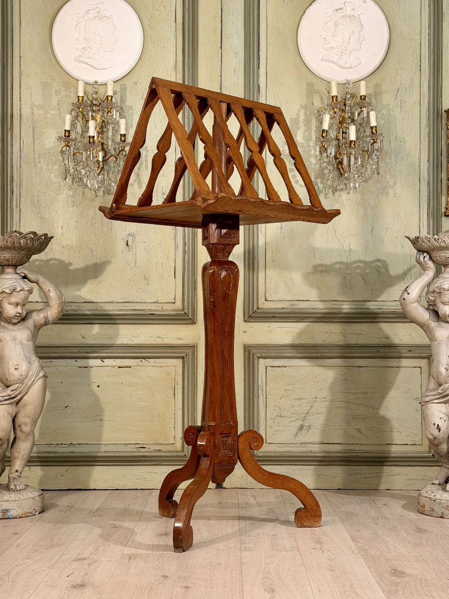 Music Stand, 19th-century Duet Lectern-photo-4