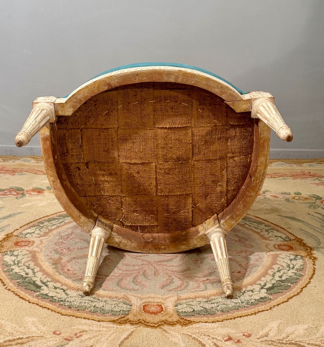 Georges Jacob, Louis XVI Period Stamped Armchair, Circa 1770-photo-2