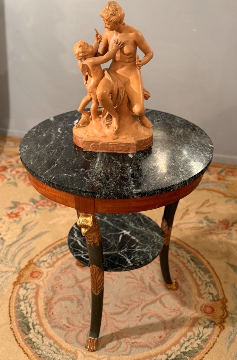 Guéridon en Acajou d'Epoque Consulat, Vers 1800-photo-4