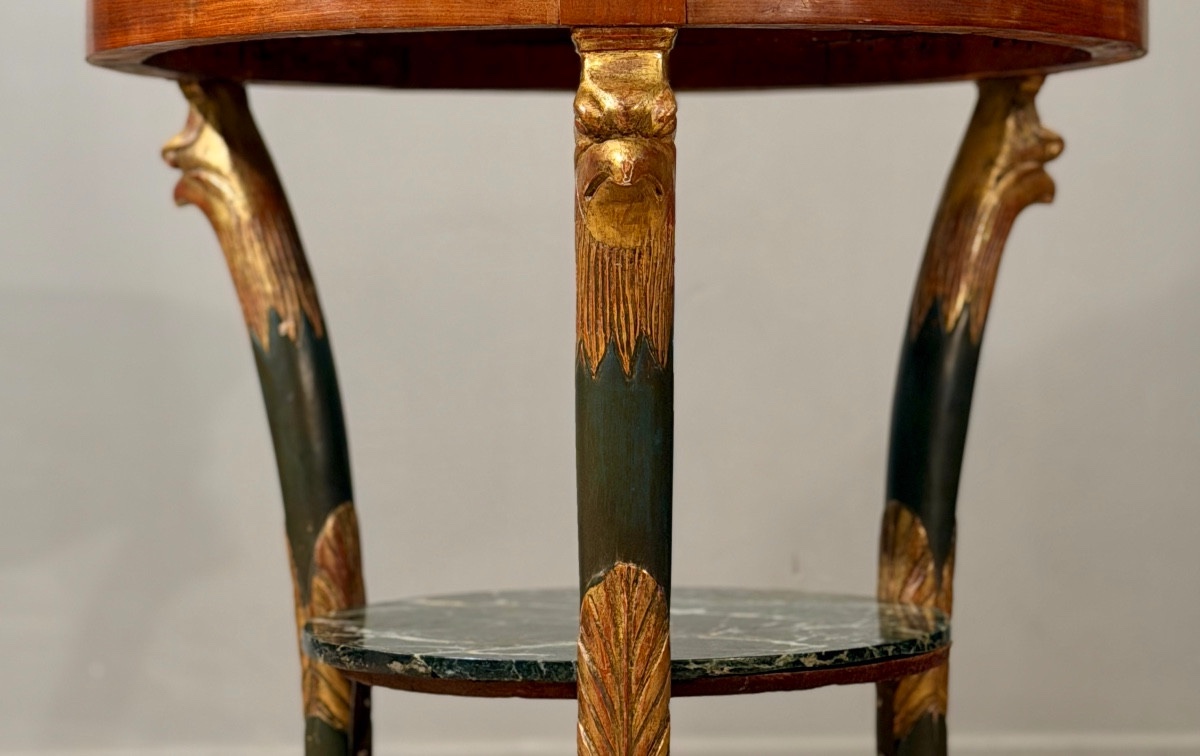 Guéridon en Acajou d'Epoque Consulat, Vers 1800-photo-4