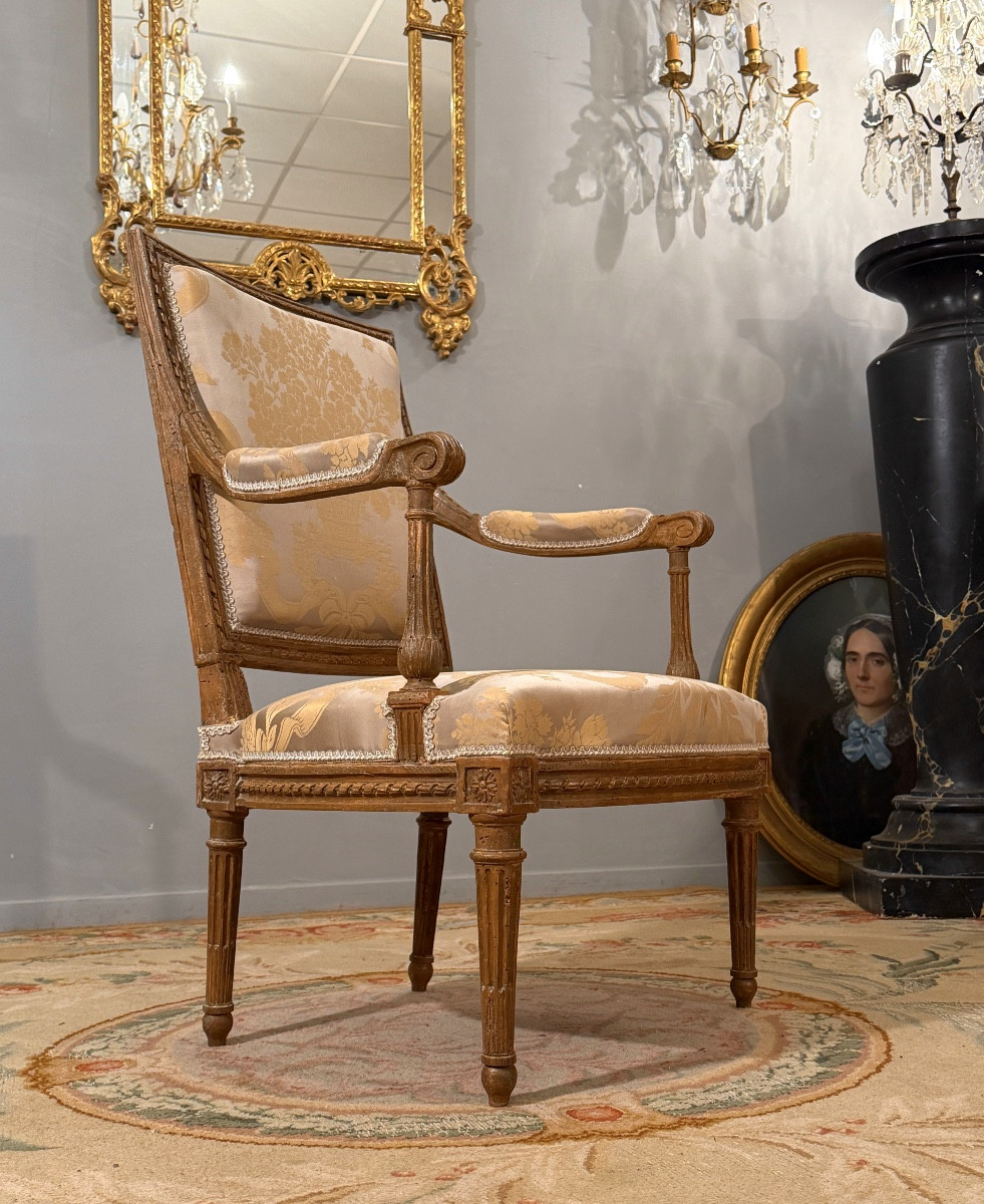 Georges Jacob, Fauteuil Estampillé d'Epoque Louis XVI, Vers 1770-photo-3
