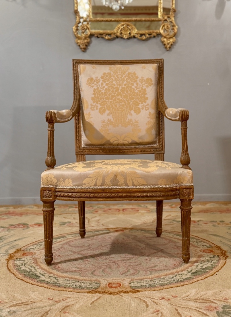Georges Jacob, Fauteuil Estampillé d'Epoque Louis XVI, Vers 1770-photo-2