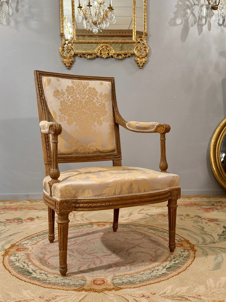 Georges Jacob, Fauteuil Estampillé d'Epoque Louis XVI, Vers 1770-photo-5