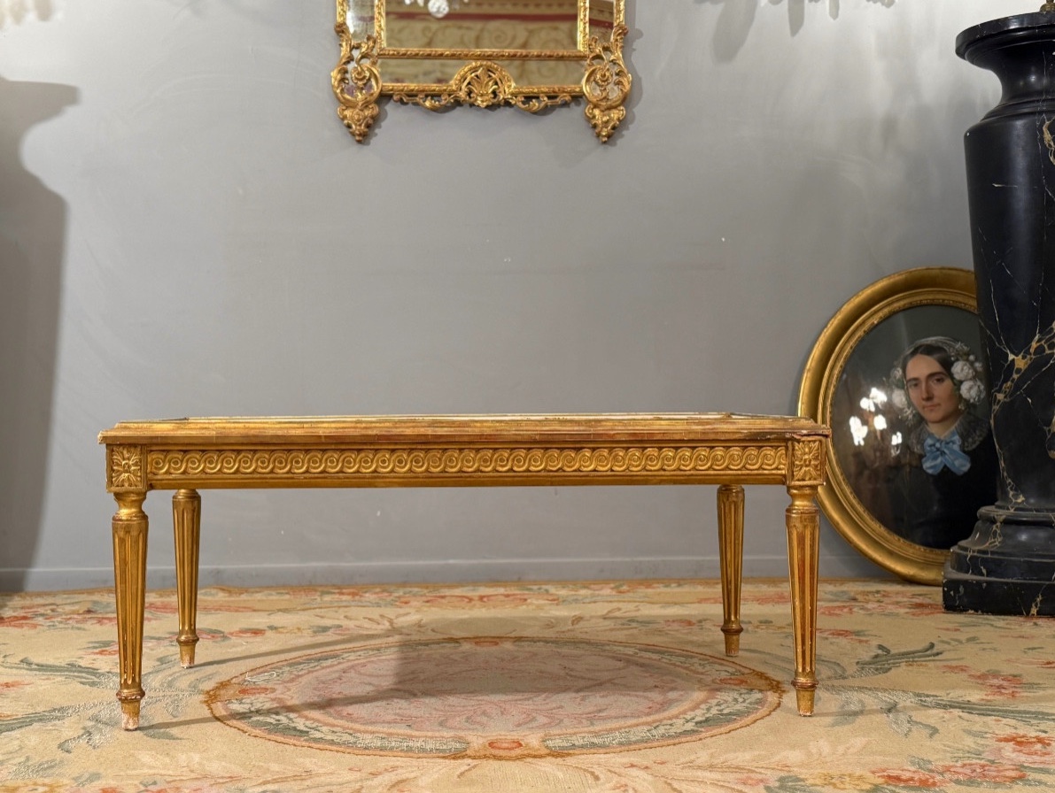 Meuble de Présentation en Bois Doré de Style Louis XVI, Fin XIXème-photo-2