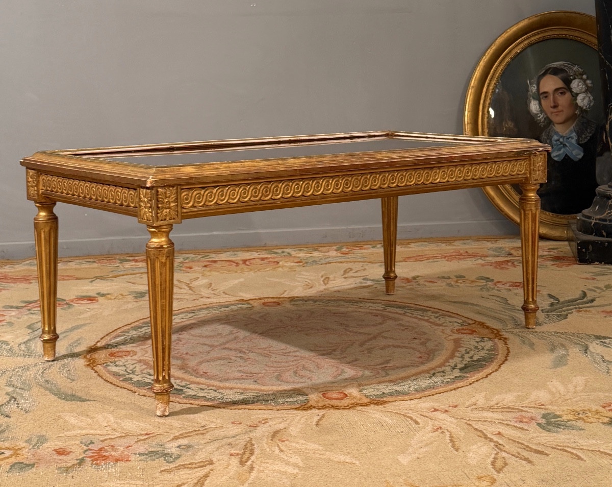 Meuble de Présentation en Bois Doré de Style Louis XVI, Fin XIXème-photo-4