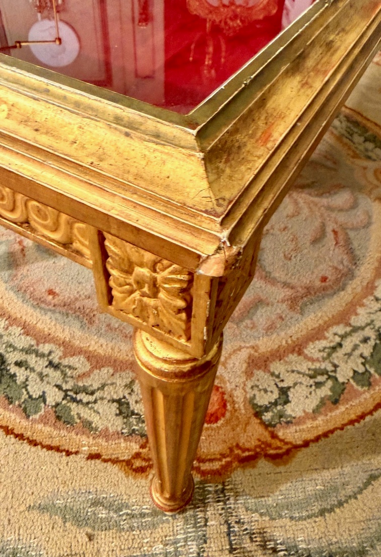 Meuble de Présentation en Bois Doré de Style Louis XVI, Fin XIXème-photo-7