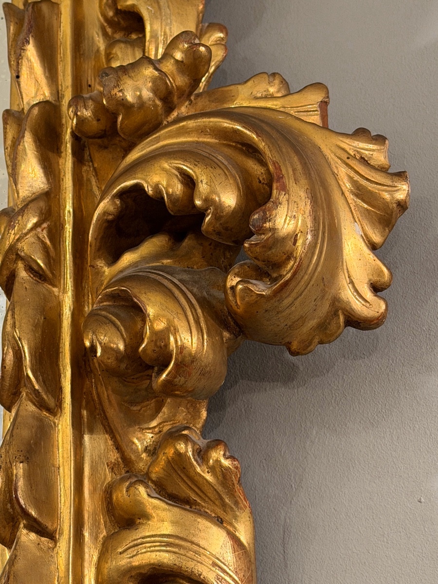 Carved And Gilded Wooden Mirror From The Louis XV Period, Circa 1750-photo-3