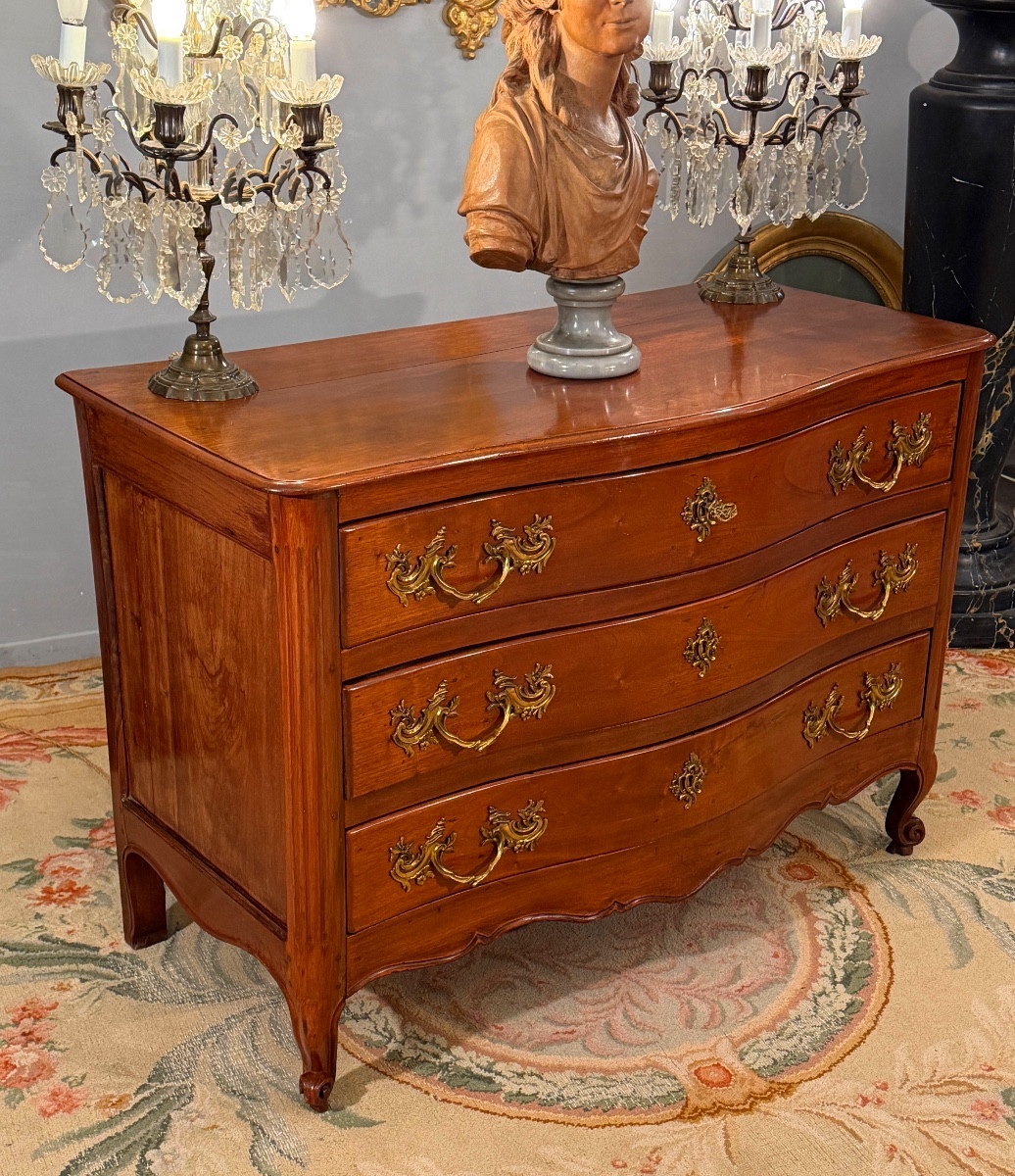 Louis XV Period Bombé Commode, 18th Century, Circa 1750-photo-5