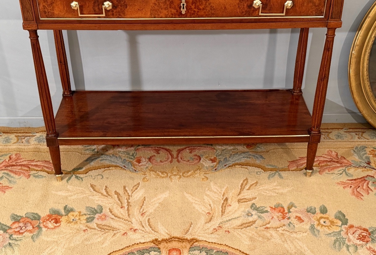 Louis XVI Period Mahogany Console Table, Circa 1780-photo-3