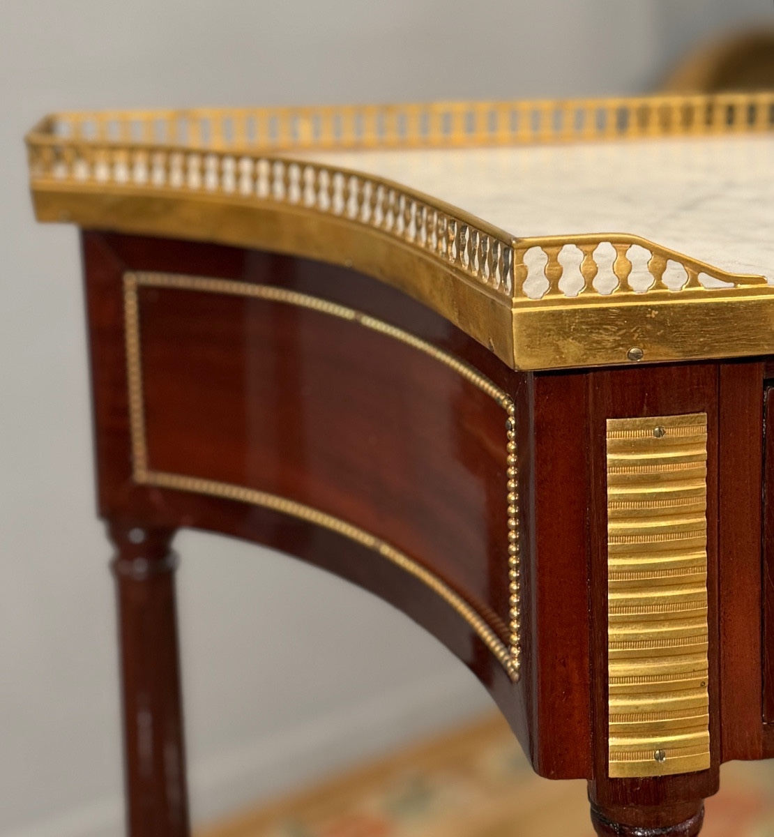 Console en Acajou d'Epoque Louis XVI, Vers 1780-photo-4