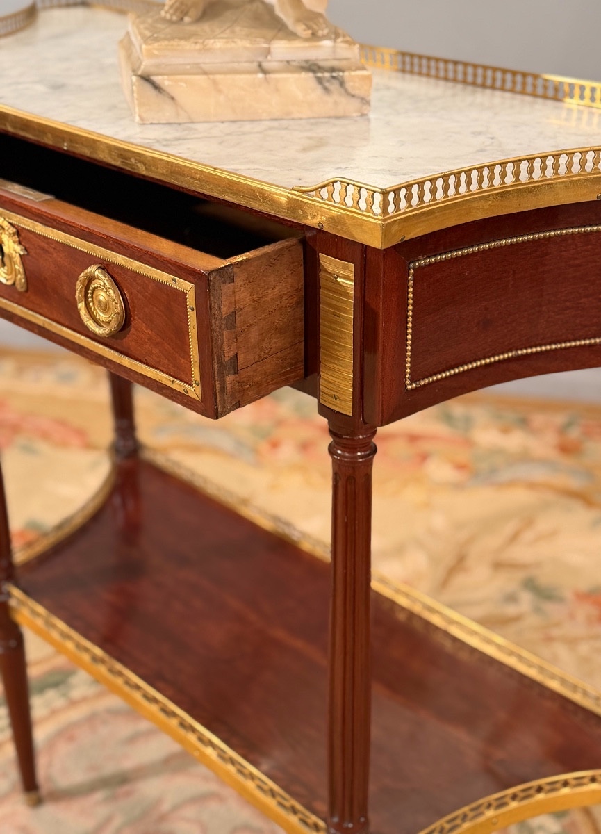 Console en Acajou d'Epoque Louis XVI, Vers 1780-photo-6
