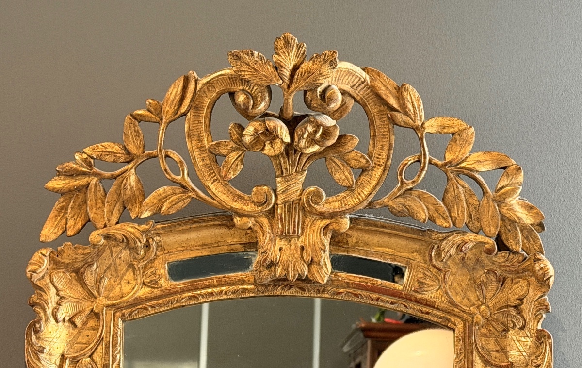 Miroir en Bois Doré d'Epoque Régence, Vers 1720-photo-2