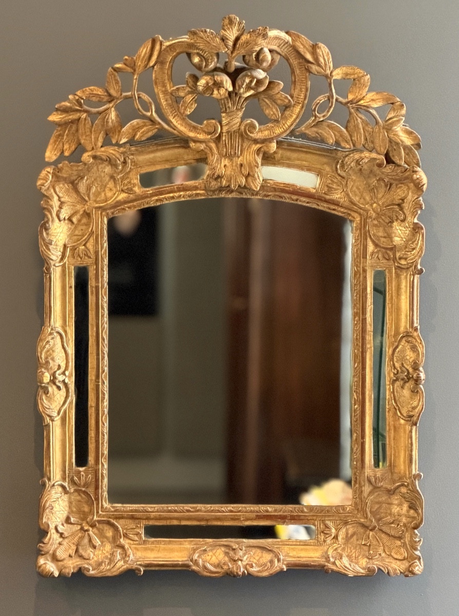 Miroir en Bois Doré d'Epoque Régence, Vers 1720