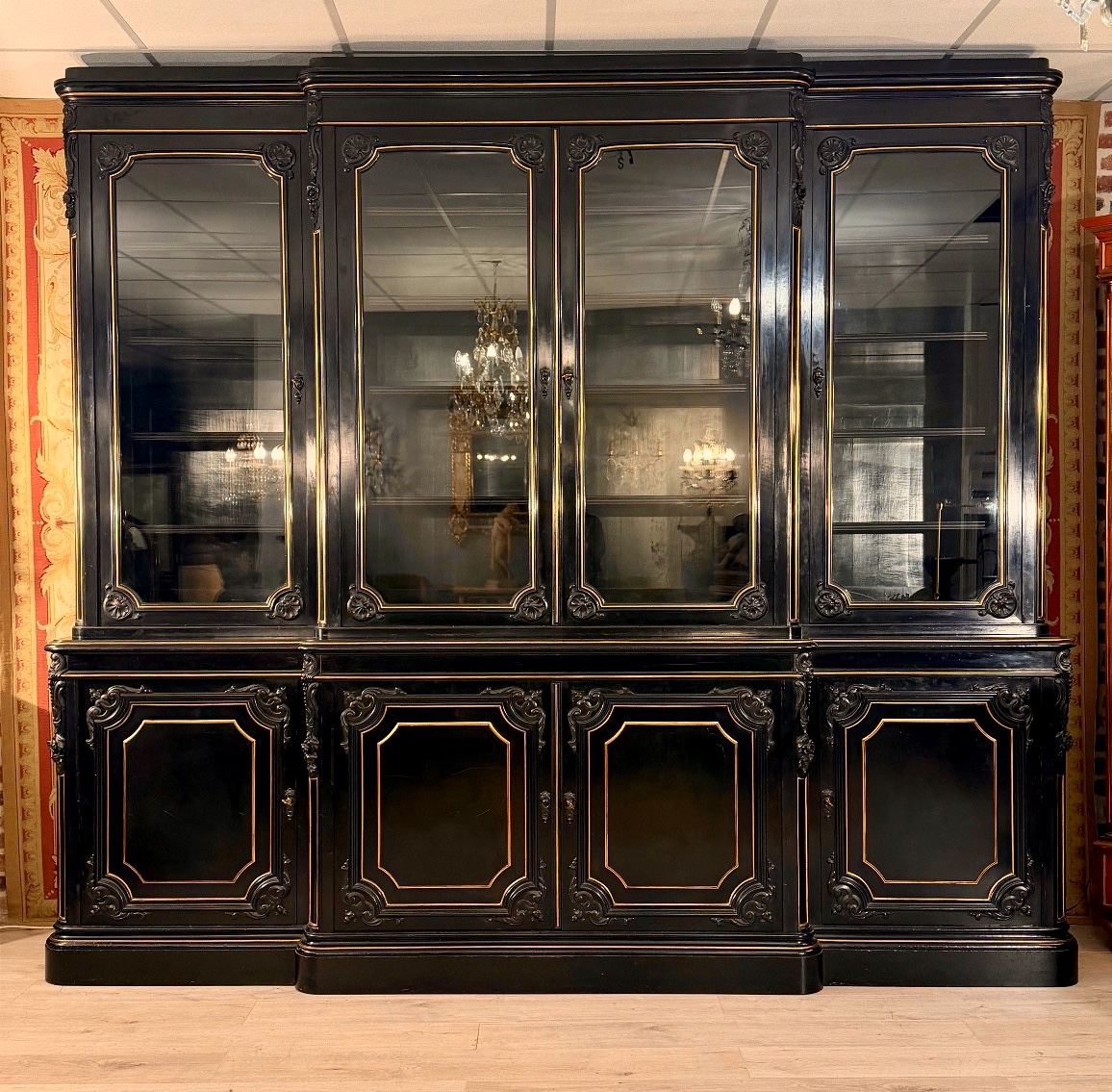 Jeanselme, Importante Bibliothèque Estampillée, Epoque Napoléon III, Vers 1850