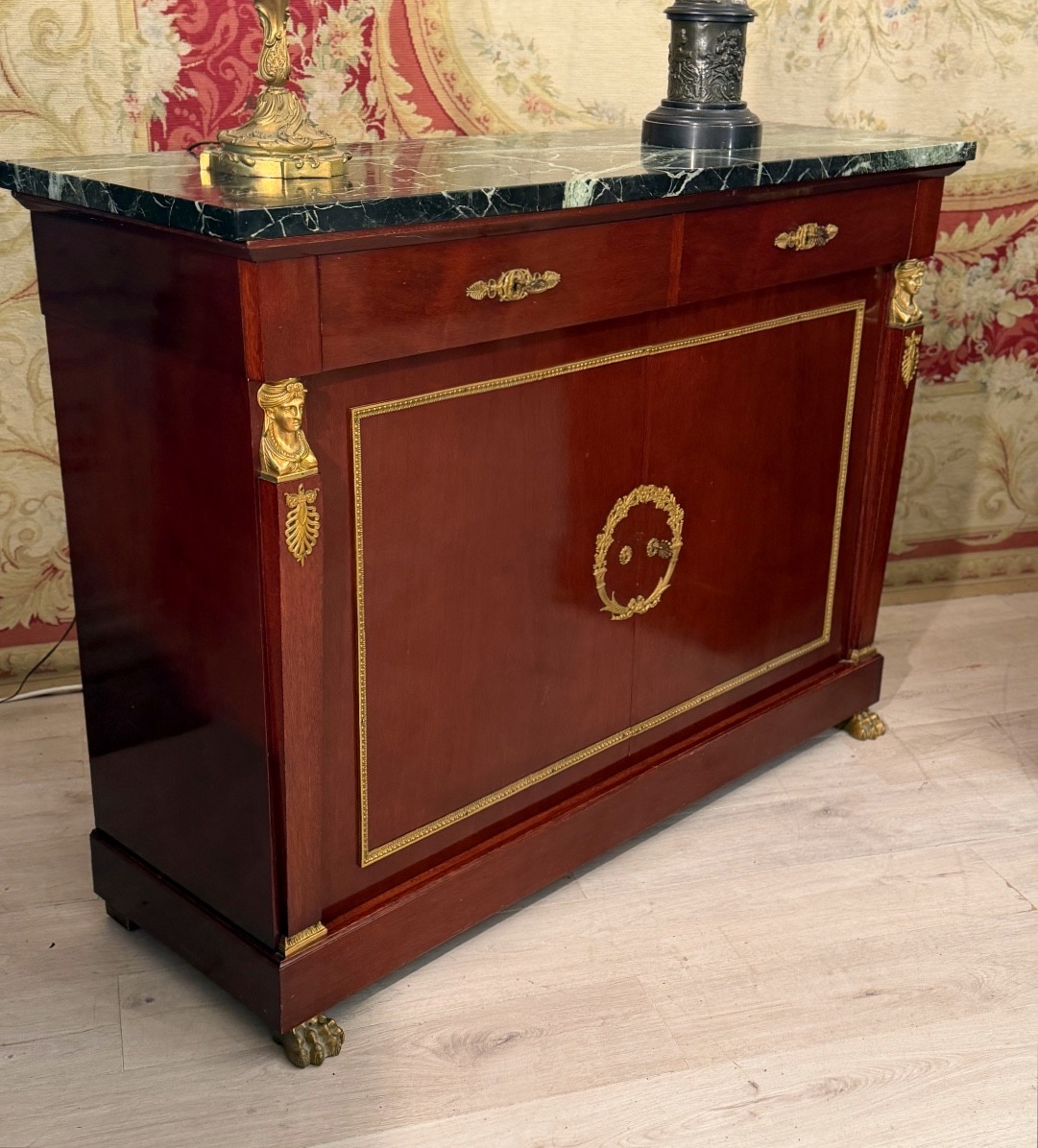 Paire de Buffets de Style Empire en Acajou, Epoque XIXème.-photo-6