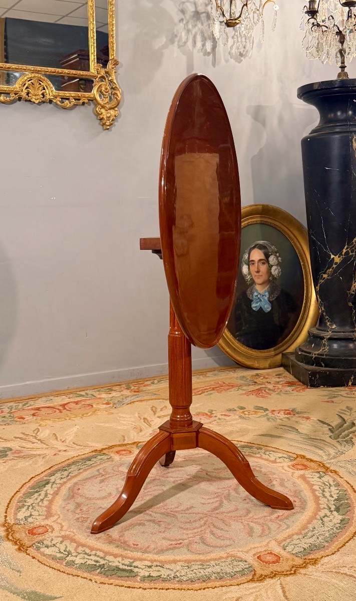 Jean Frederic Birckel, Gueridon Basculant Stamped Louis XVI Period, Circa 1780-photo-2