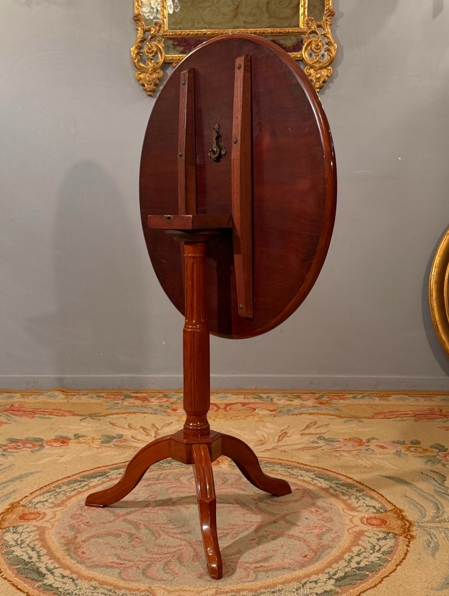 Jean Frederic Birckel, Gueridon Basculant Stamped Louis XVI Period, Circa 1780-photo-5