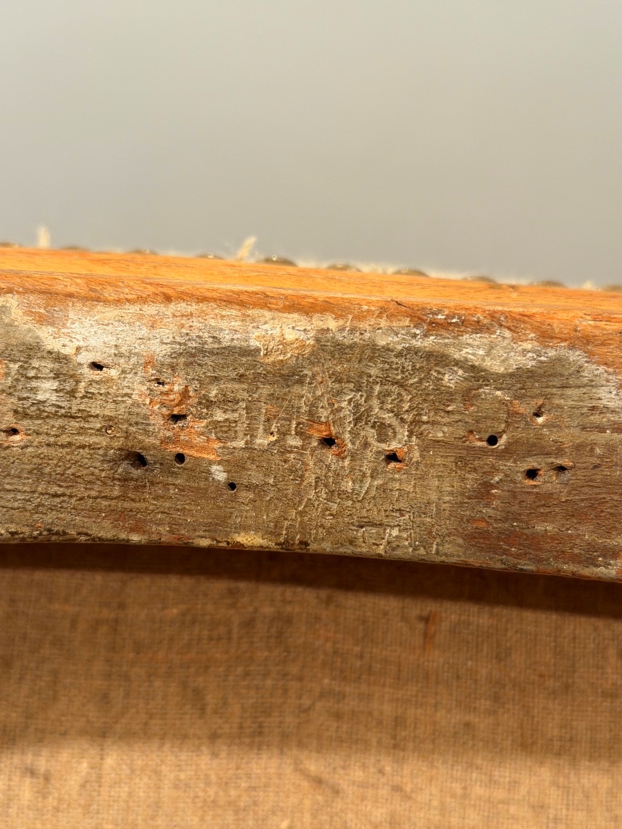 Claude Sené, Fauteuil Cabriolet Stamped Louis XVI Period, Circa 1780-photo-6