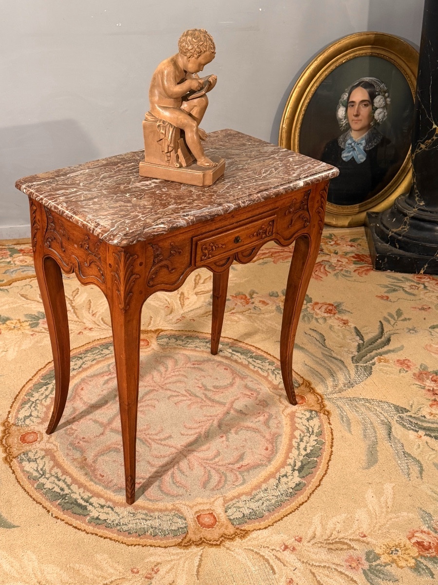 Petite Table d'Entre Deux d'Epoque Louis XV, Vers 1750-photo-4